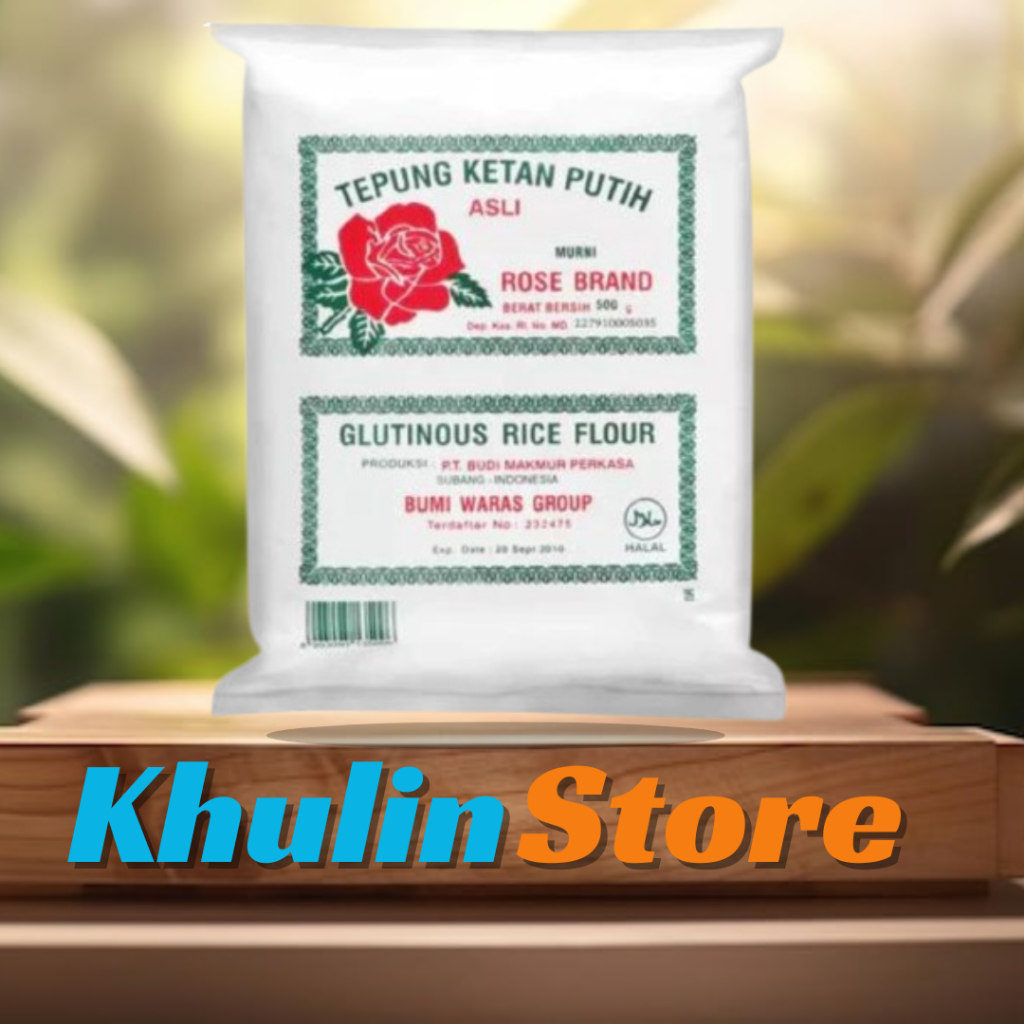 

Rose Brand - {Ekonomis} Tepung ketan Rose Brand 500gr/Tepung Ketan Putih/Tepung Ketan/Tepung Gorengan/Tepung Jajanan Basah/Tepung Masakan/Tepung Kue