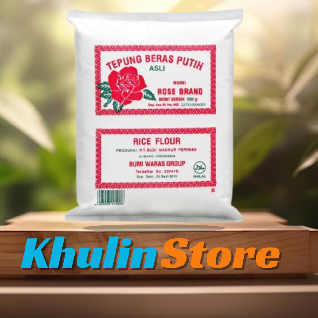 

Rose Brand - {Ekonomis} Tepung Beras Rose Brand 500gr/Tepung Beras/Tepung Gorengan Renyah/Tepung Gorengan Crispy/Tepung Masakan/Tepung Kue