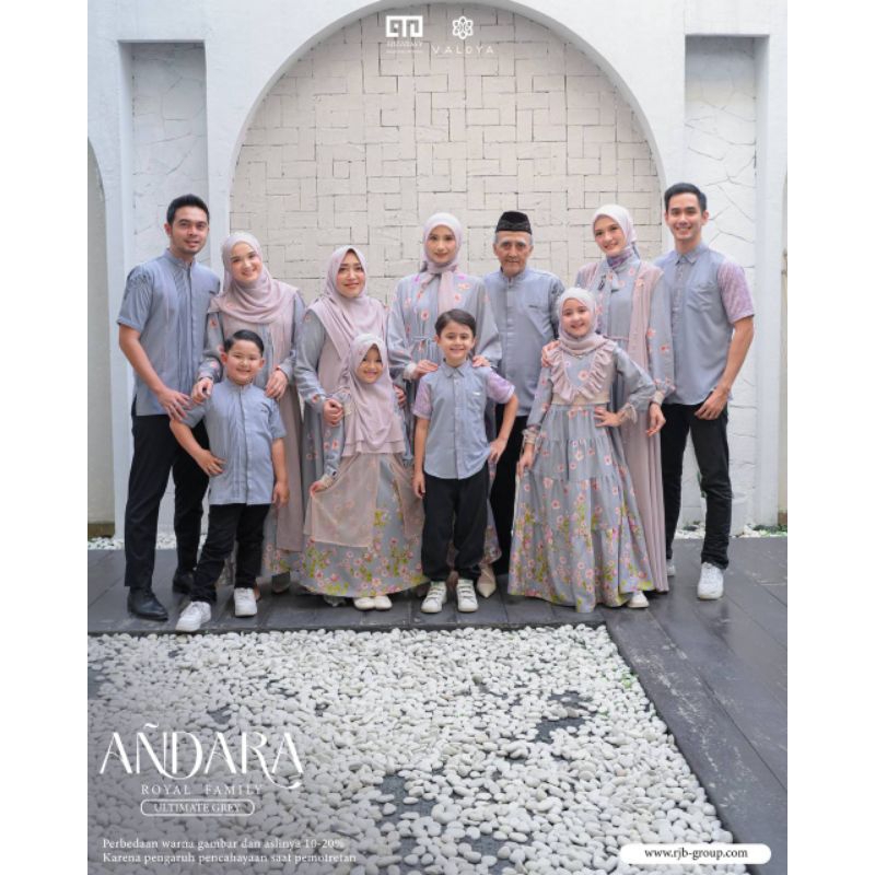 ULTIMATE GREY/ ANDARA ROYAL FAMILY BY VALDYA/ PRINCESS DRESS/ GLAM DRESS/ GAMIS COUPLE/KOKO COUPLE B