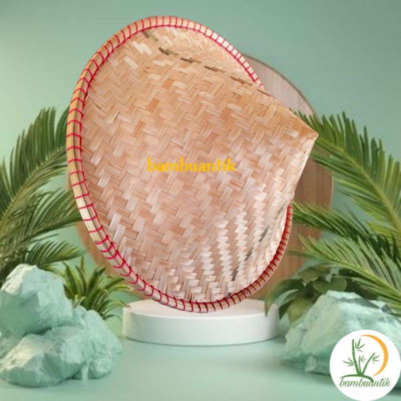 Topi Caping Bambu / Topi Cetok Petani DM 40-45cm