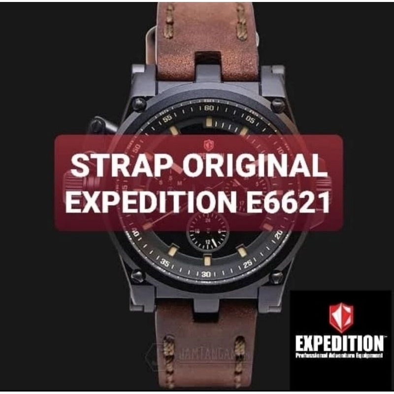 TALI JAM STRAP JAM KULIT JAM TANGAN EXPEDITION ORIGINAL E6621 E 6621