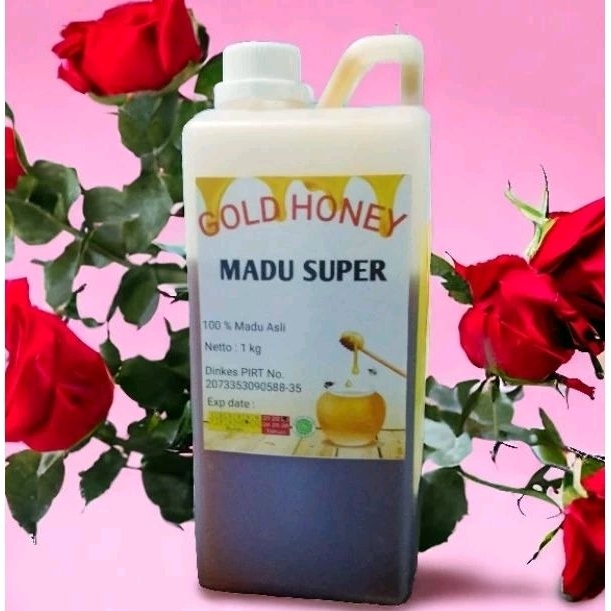 

GOLD HONEY 100% MADU MULTIFLORA SUPER,DIJAMIN ASLI DAN MURNI 1 KG