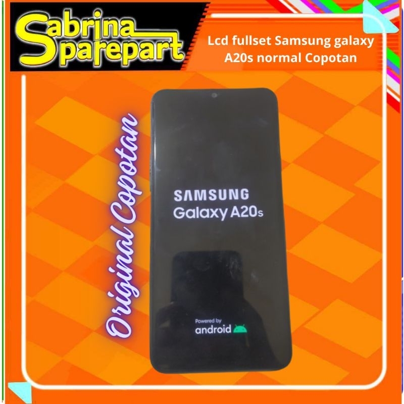 LCD Touchscreen Samsung galaxy A20s normal ORI copotan Handphone