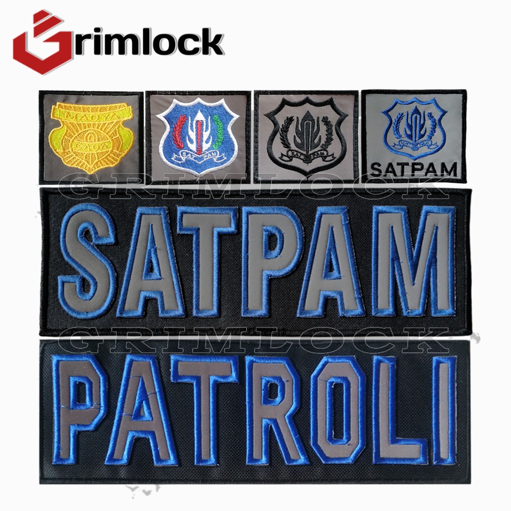Logo Bordir Satpam / Gada Madya / Patch Logo Bordir