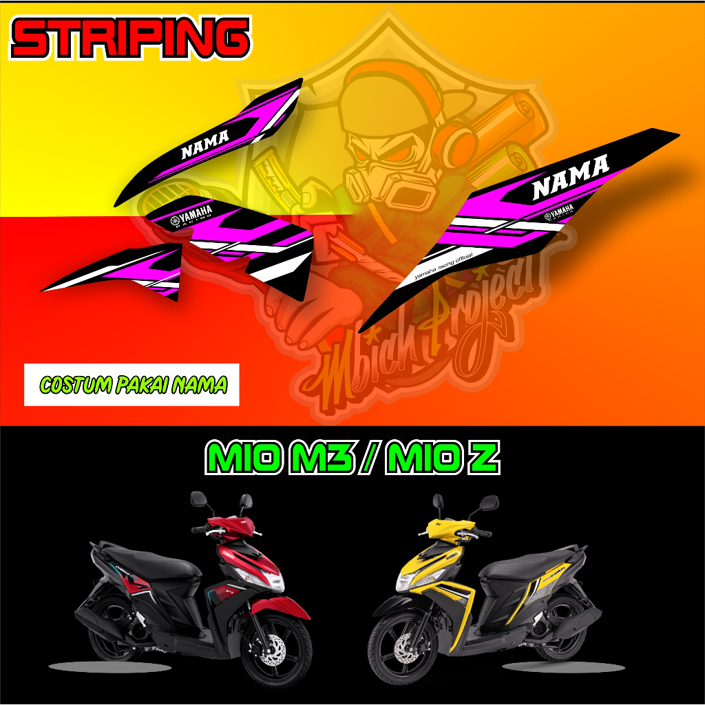Striping Decal Sticker Motor Mio m3 Mio Z 125cc