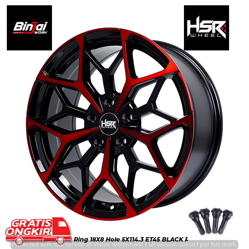 VELG HSR MYTH01 RING 18X8 H5X114,3 COCOK DI XPANDER INNOVA NEW AVANZA