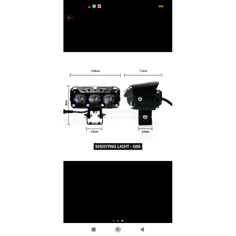 LAMPU SOROT LUMINOS Q9S