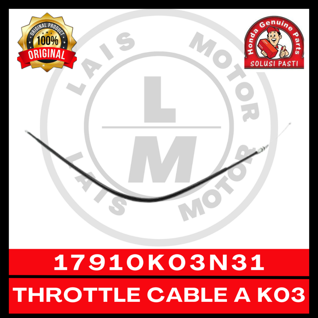 Kabel Gas A K03 Revo 110 FI 17910K03N31 ORI AHM