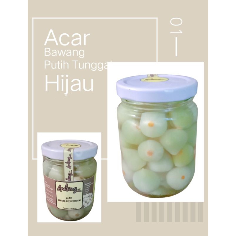 

Acar Bawang Putih Tunggal Hijau 250 grm