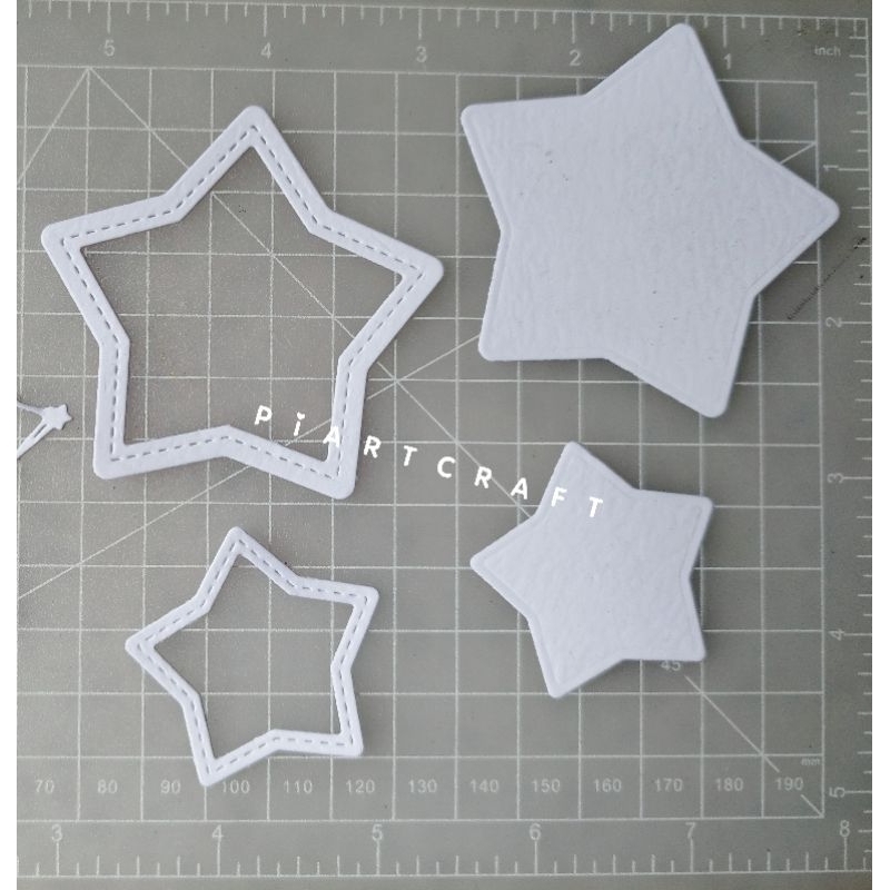 

Bintang star - isi 12 pcs (3set)- Dies cut / cut dies DIY scrapbook / vintage journal / album