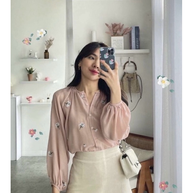 [NEW W/ TAG] OUDRE Mido Top In Dusty Pink