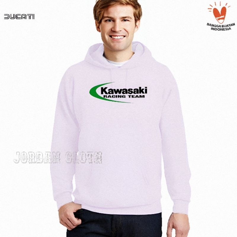 Hoodie Jaket Sweater Racing Team Kawasaki