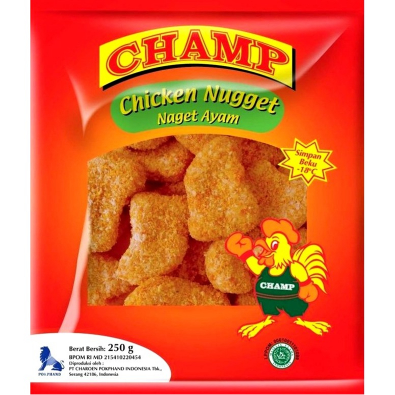 

Champ Chicken Nugget | nugget ayam | ukuran 250gr, 500gr, dan 1000 gr
