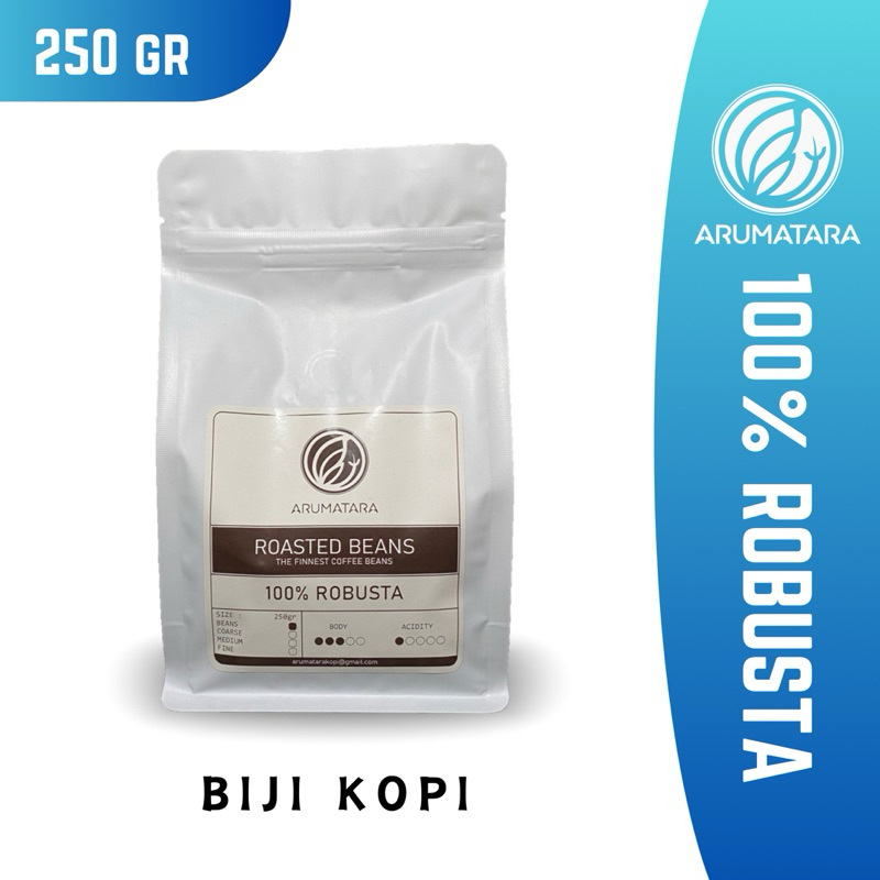 

ARUMATARA KOPI ROBUSTA ASLI DUNGUS 100% BIJI KOPI 250GR BIJI KOPI