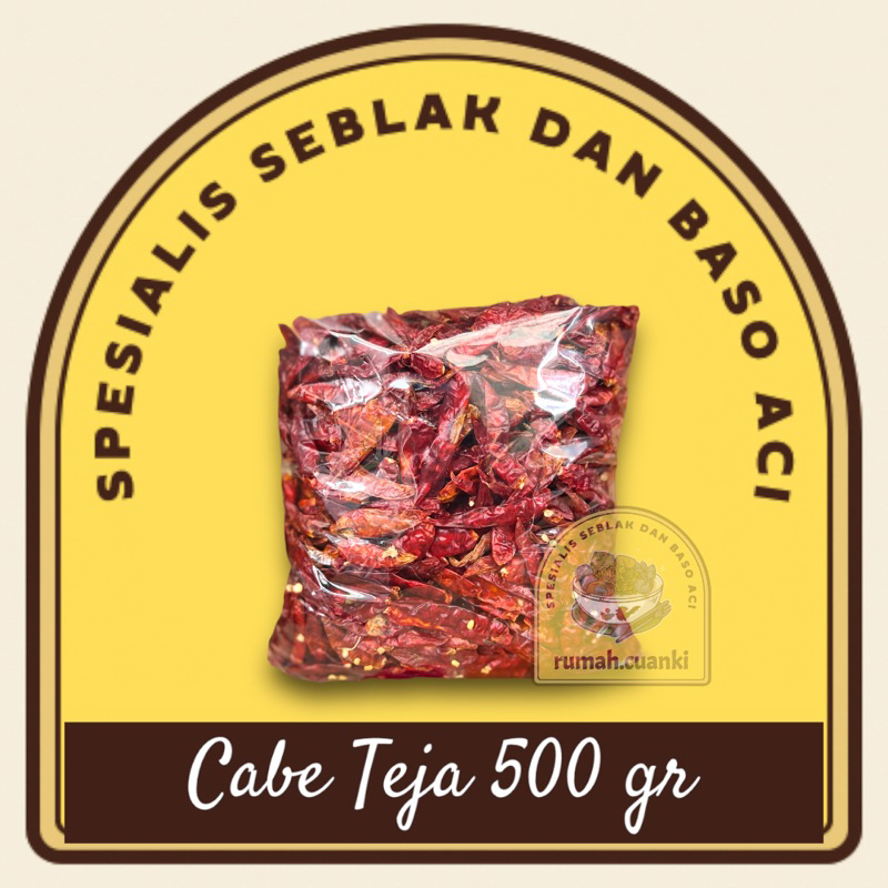 

Cabe Teja Kering 500 gr