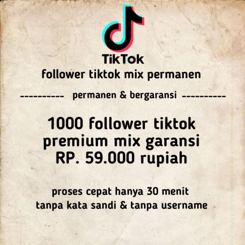 follower tiktok mic permanen