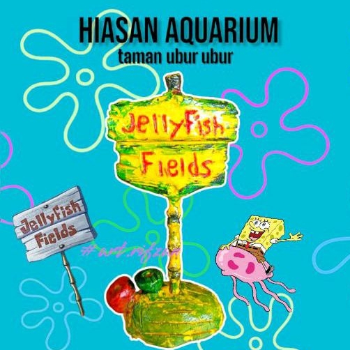 Hiasan Aquarium Taman Ubur Ubur Spongebob