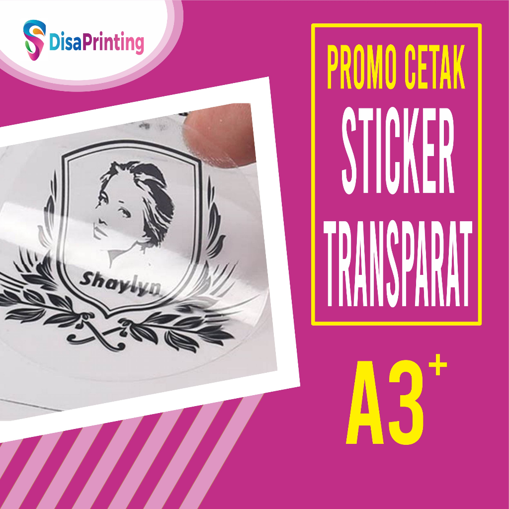 

STIKER TRANSPARANT / BAHAN PLASTIK ( ANTI AIR)