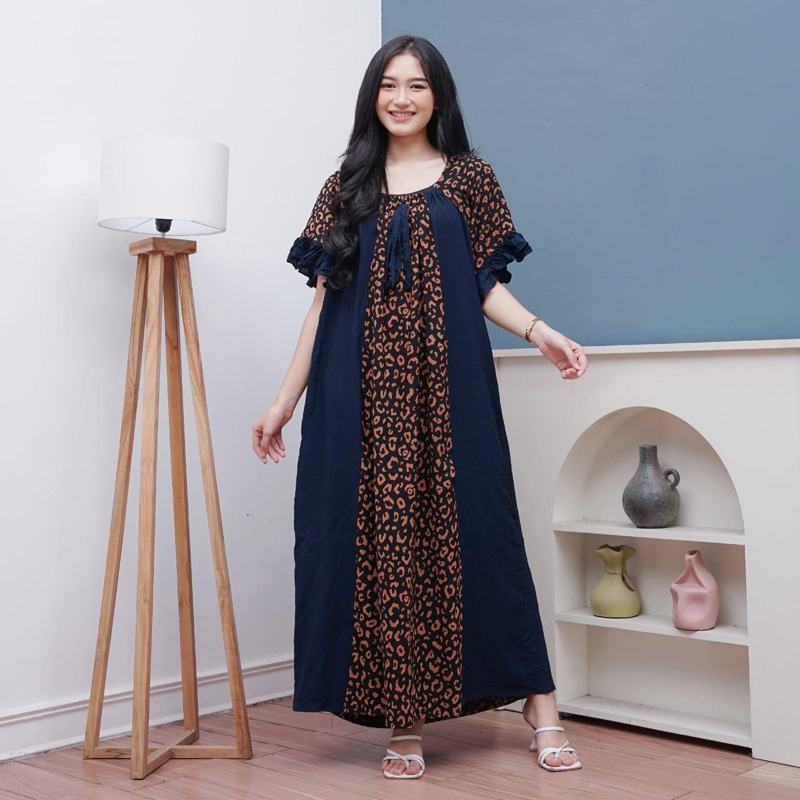 DASTER JUMBO LD 130 POLOS BUSUI HOMEDRESS | DASTER BATIK SUPER BAHAN RAYON PREMIUM DASTER LENGAN PEN