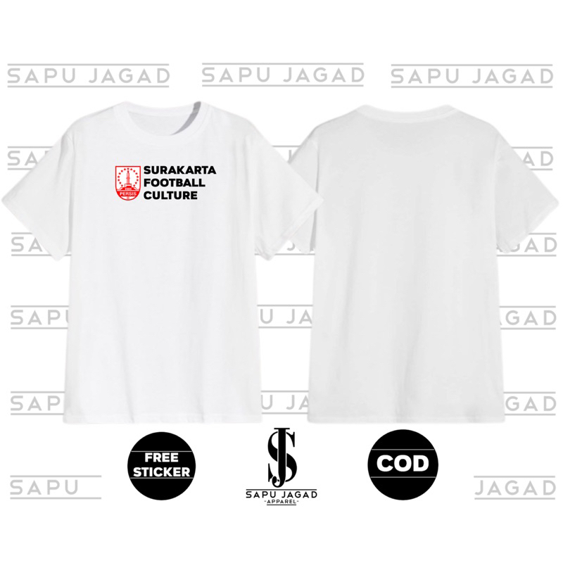 KAOS SURAKARTA FOOTBALL CULTURE Versi Putih