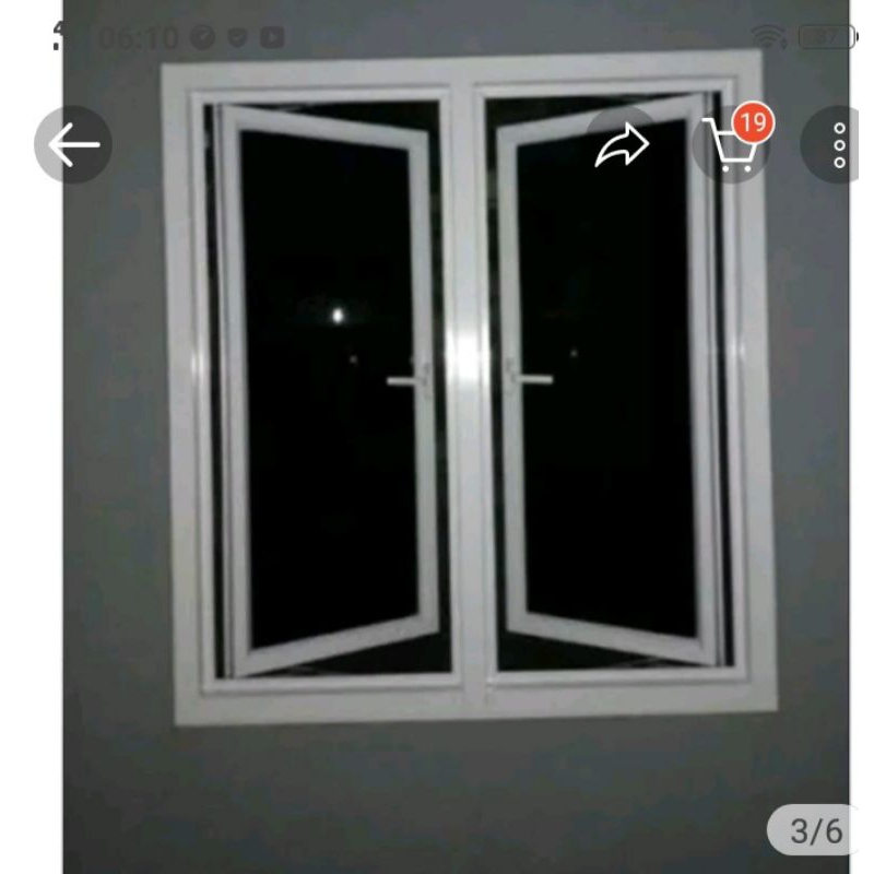KUSEN JENDELA ALUMINIUM GANDENG 3inc ukuran T170 L 120 UNTUK UKURAN BERVARIASI free pecking kayu