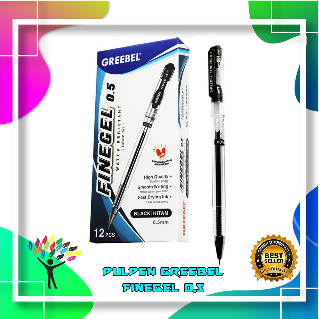 

GREEBEL BALLPEN FINE GEL - 0,5 Pen/Pulpen/Bolpoin