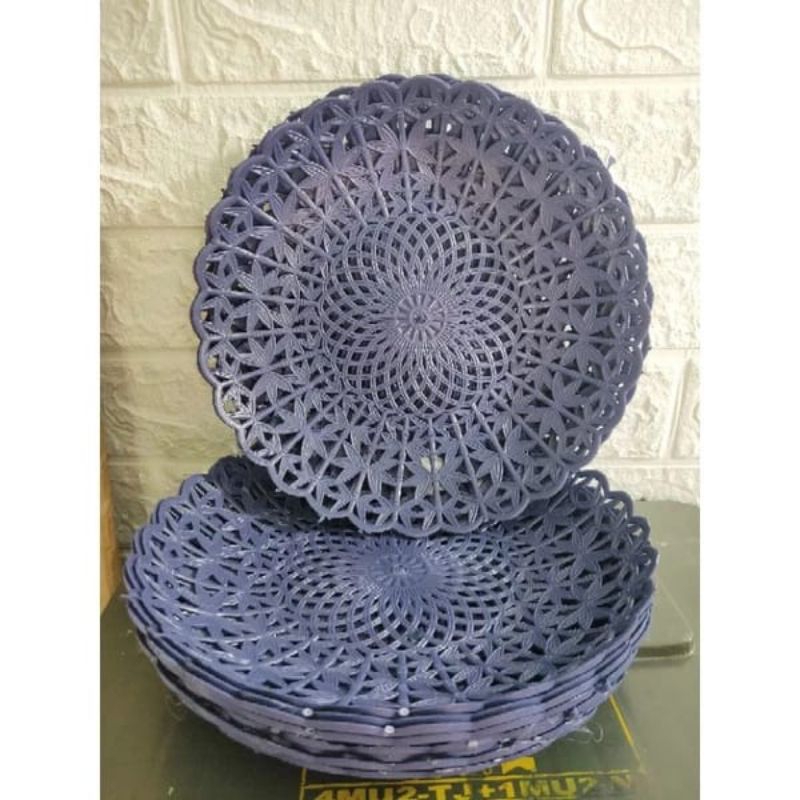 souvenir piring plastik murah piring bambu plastik murah multicolor piring buah plastik murah