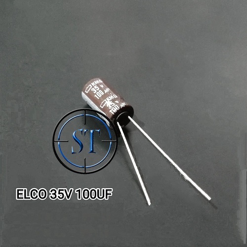 10 PCS Elco 100/35V 100uf 35v ( 100uf/35V / 100/35V / 100/35 ) 100uf 35v 100mikro 35v KUalitas Bagus