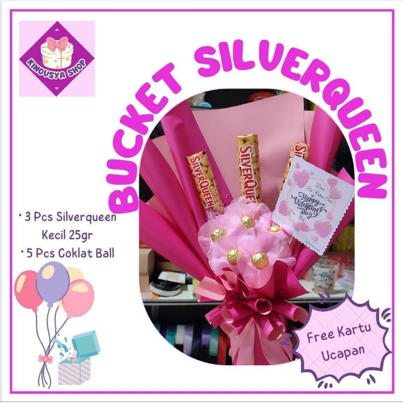 

BEST SELLER Bucket Silverqueen 25 gr en Chocolate Balls Tobelo