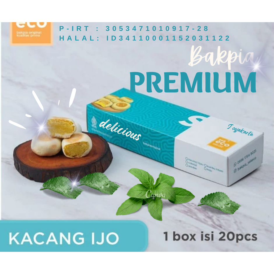 

BAKPIA PREMIUM ASLI JOGJAKARTA//KACANG IJO//20pcs