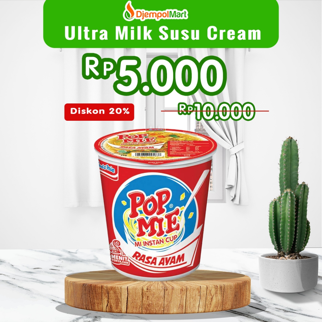 

Mie Instant Cup Pop Mie Rasa Ayam 75gr
