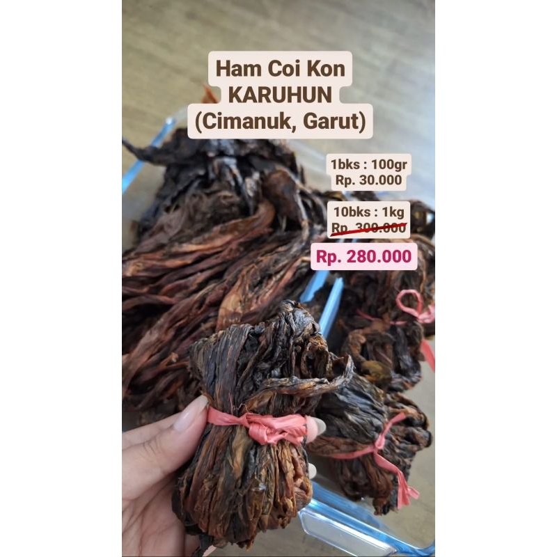 

sayur asin kering hamcoy kon