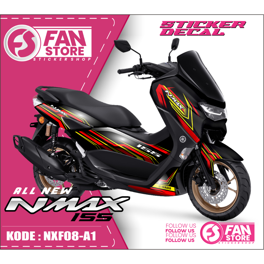 Sticker Decal Nmax New Fullbody - Decal Nmax New Striping Nmax 155 - Sticker Nmax 2022