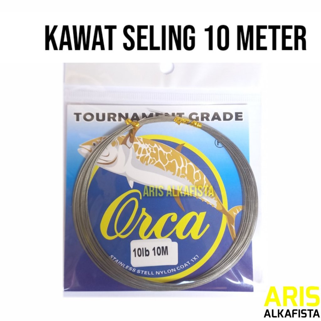 Kawat Seling Pancing Orca 10 meter 7x1