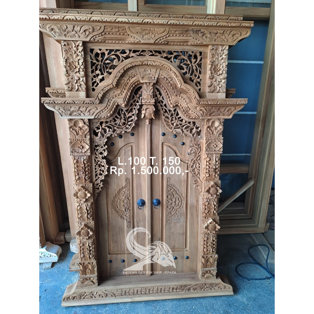 Pintu Jendela Ukir Kayu Jati Full (Terlaris)
