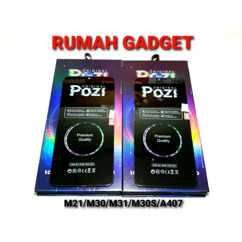 LCD SAMSUNG M21/M215/M30/M305/M30S/M307/A40S/A407 POZI FULLSET TOUCHSCREEN KUALITAS PREMIUM