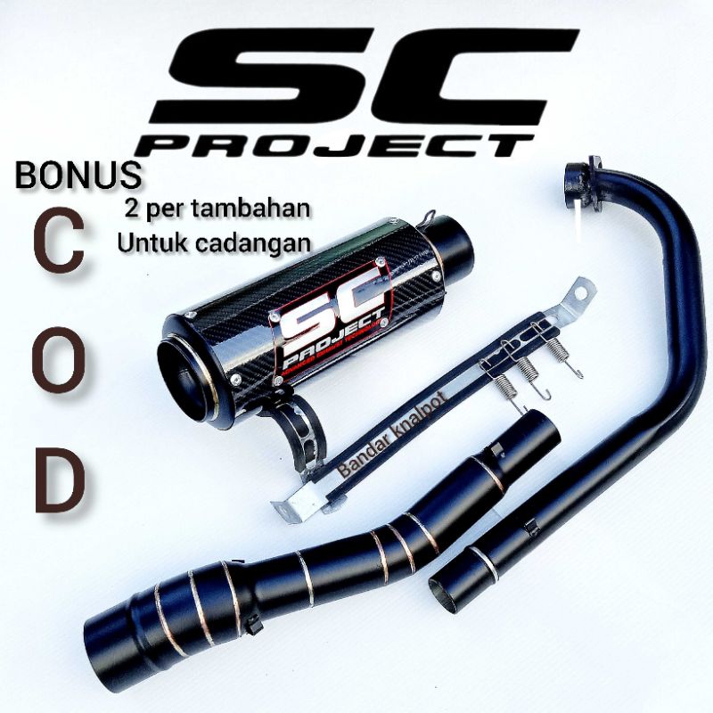 knalpot racing SC PROJECT MX 135 old MX 135 new full system