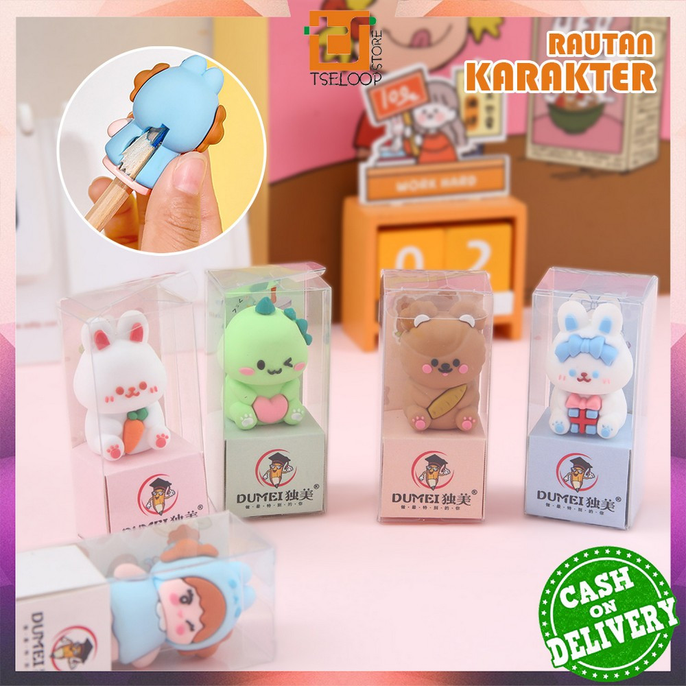 

OFM-A81 Rautan Pensil Boneka Karakter 3D Alat Tulis Sekolah / Serutan Pensil / Rautan Karakter / Peruncing Pensil Boneka / Atk Doll Pencil Sharpener Import