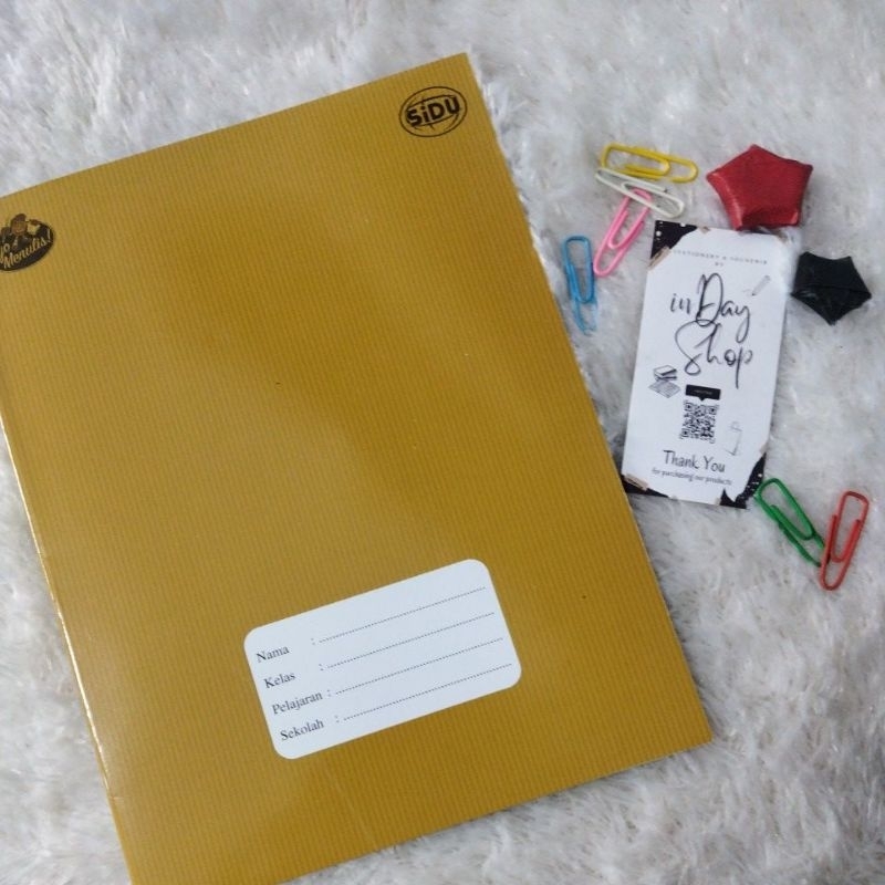 

Buku Tulis Sidu Kraft '40 | INDAY SHOP