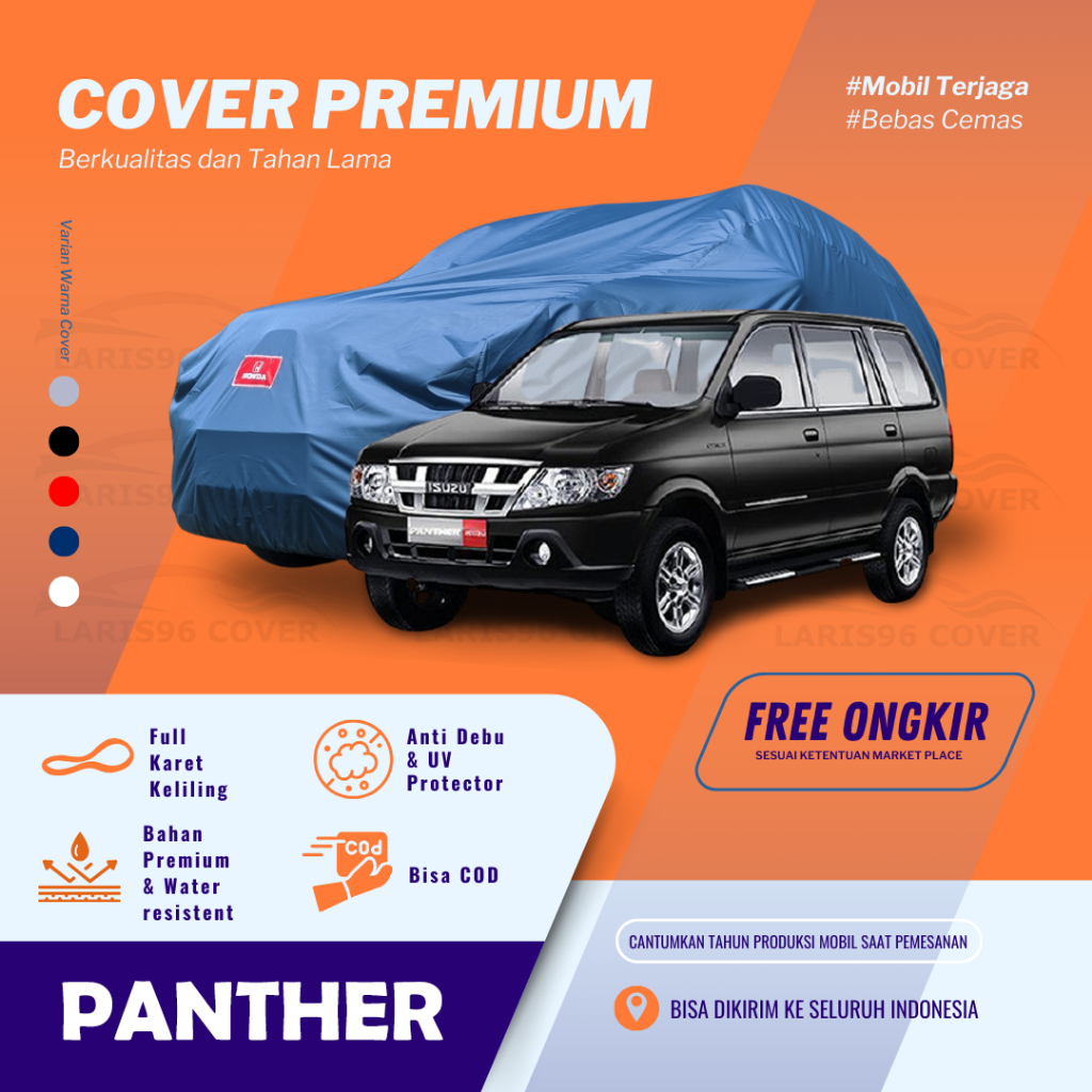 Premium Body Cover Panther Long Sarung Selimut Mantel Mobil Panther
