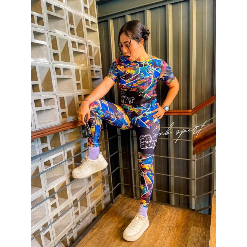 STELAN SENAM SXB SPORT AMIGO SHORTSLEEVE AND LEGGING // SXB SPORT INDONESIA // STELAN SENAM // STELA