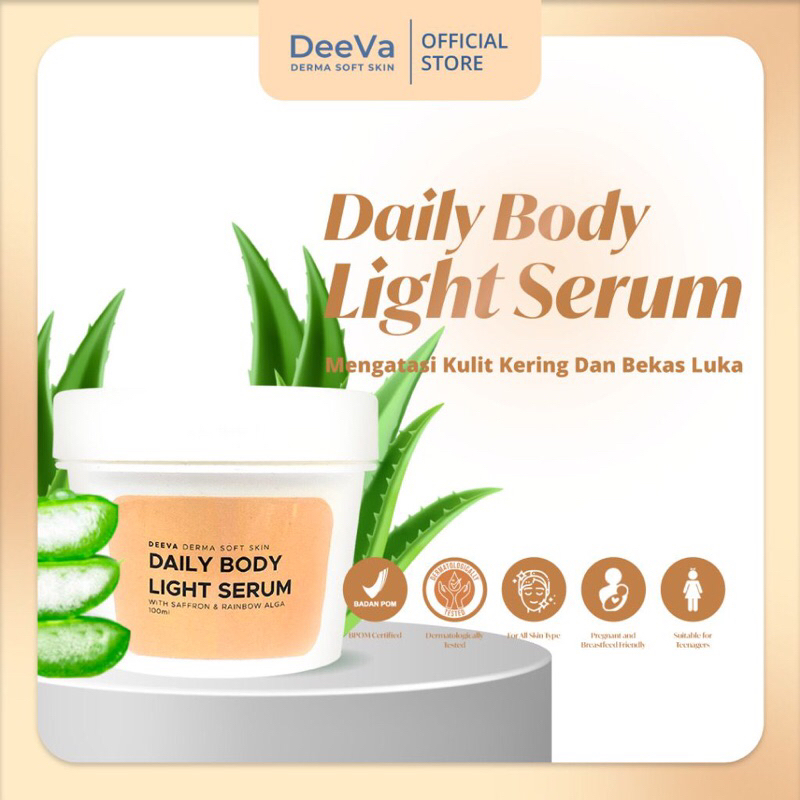 Daily Light Body Serum  by DeeVa Derma Soft Skin