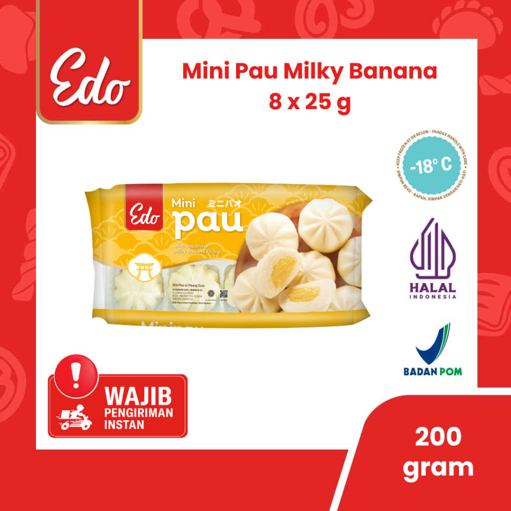 Edo Mini Pau Japanese Milky Banana 200 Gr