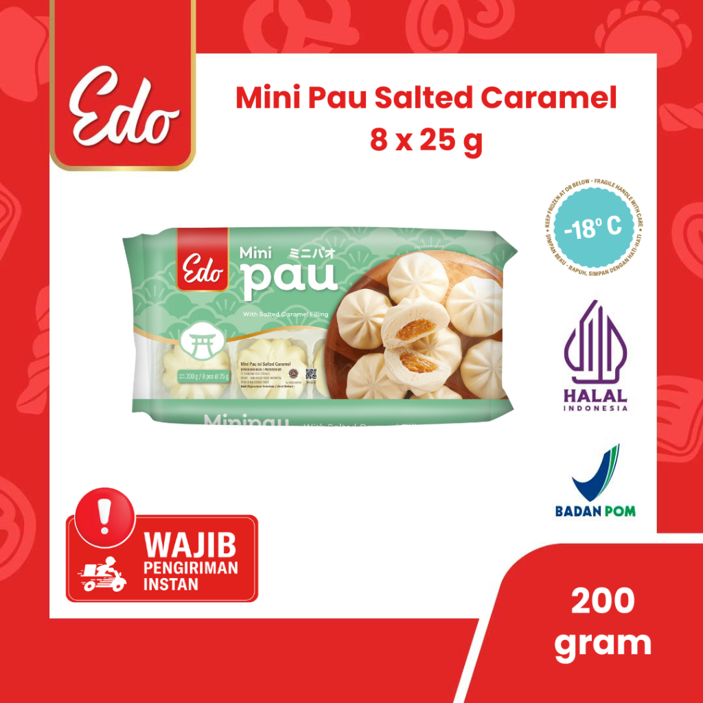 

Edo Mini Pau Salted Caramel 200 Gr