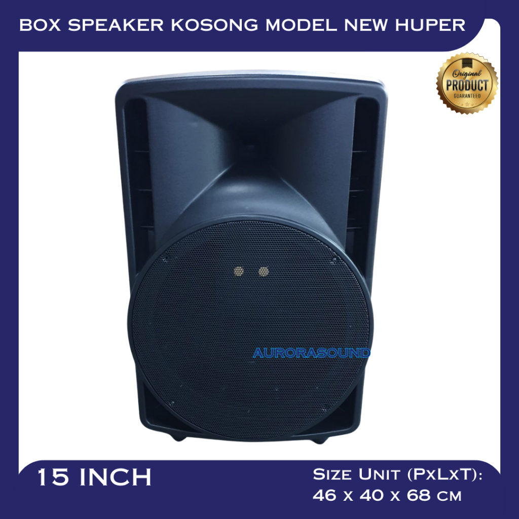 BOX SPEAKER MODEL NEW HUPER 15 INCH 15IN 15" BOK KOSONG FIBER PLASTIK ORI