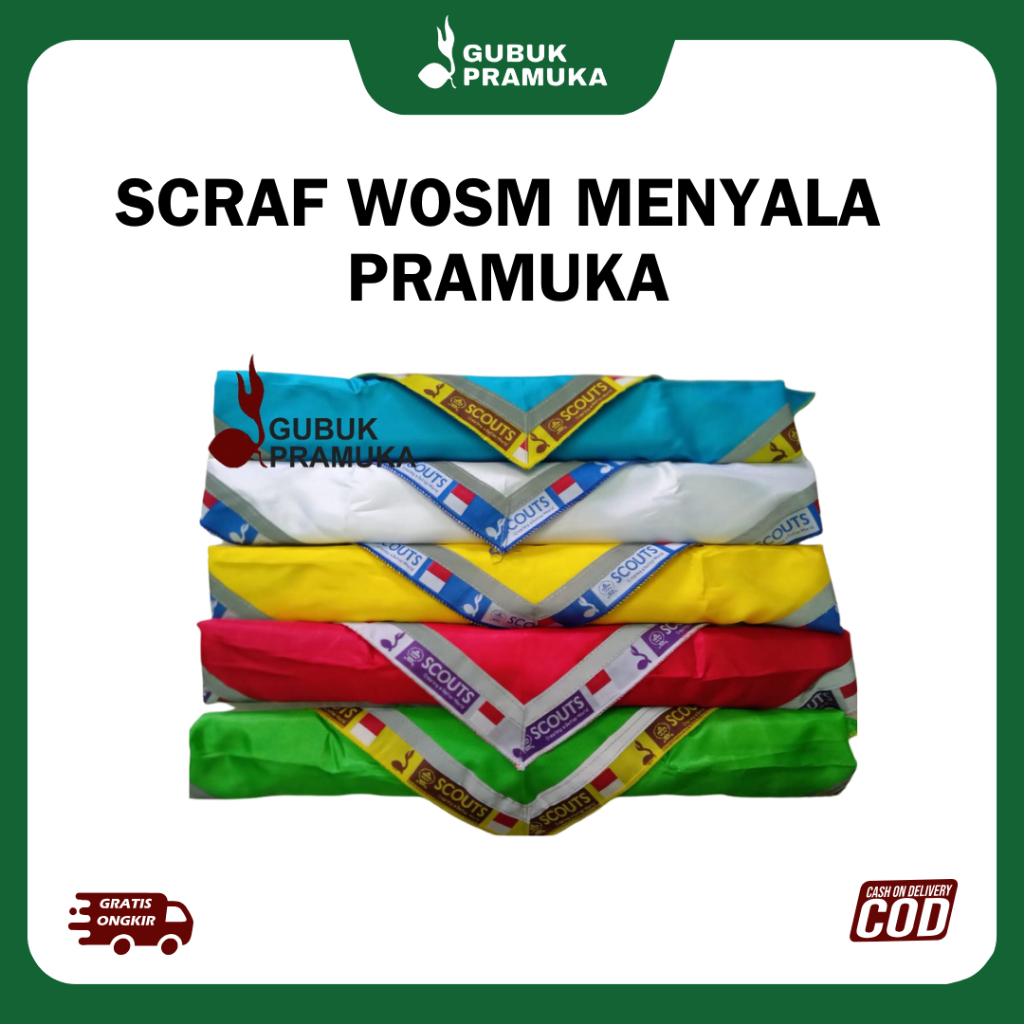 Scraf Pramuka Scout Scraft wosm Menyala