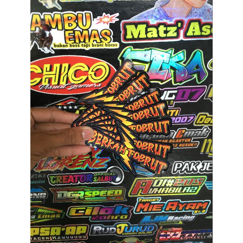 

stiker berkah tobruk stikerprinting motor costum