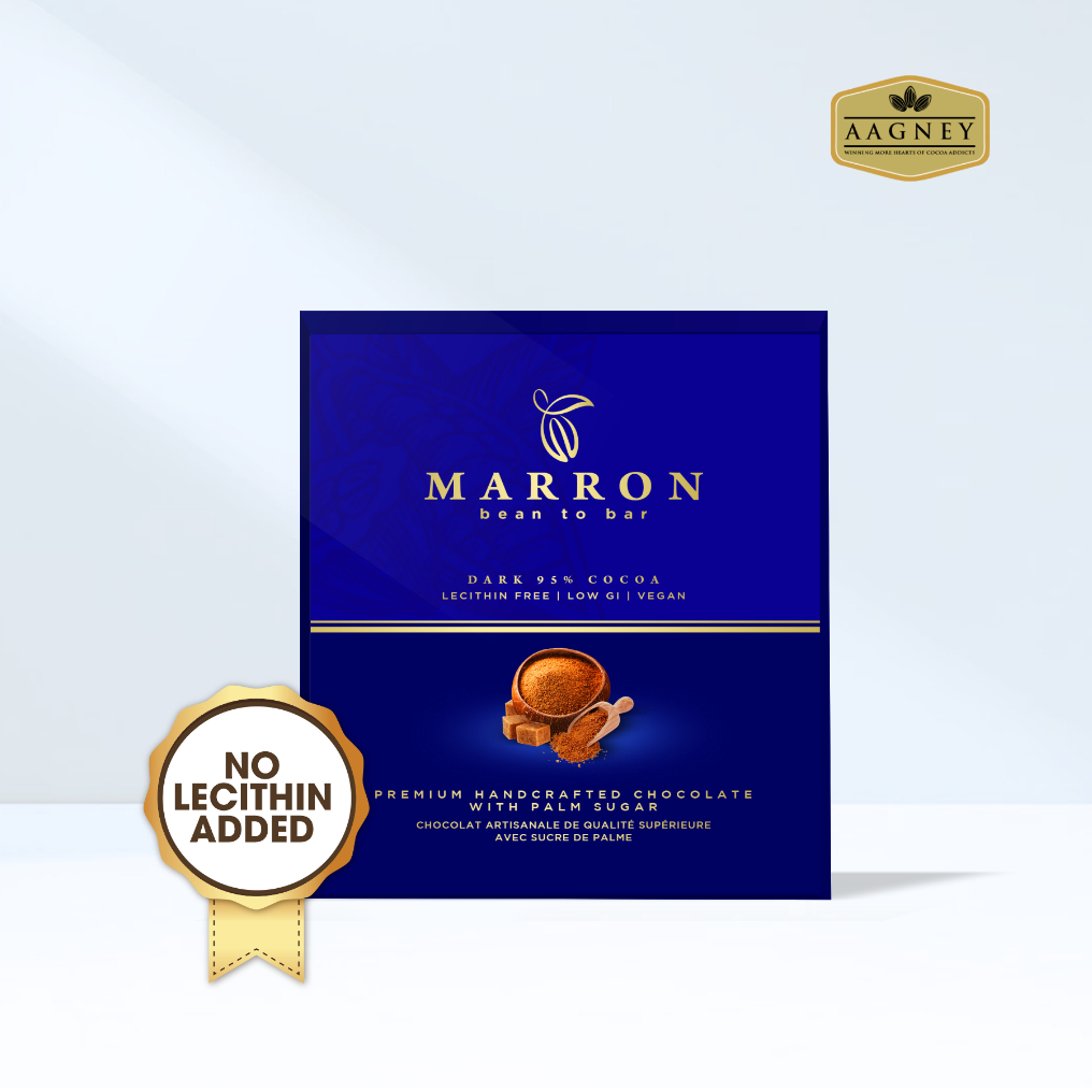 

Marron Chocolate Dark 95% Cocoa | Cokelat Vegan 50gr - Aagney Cocoa