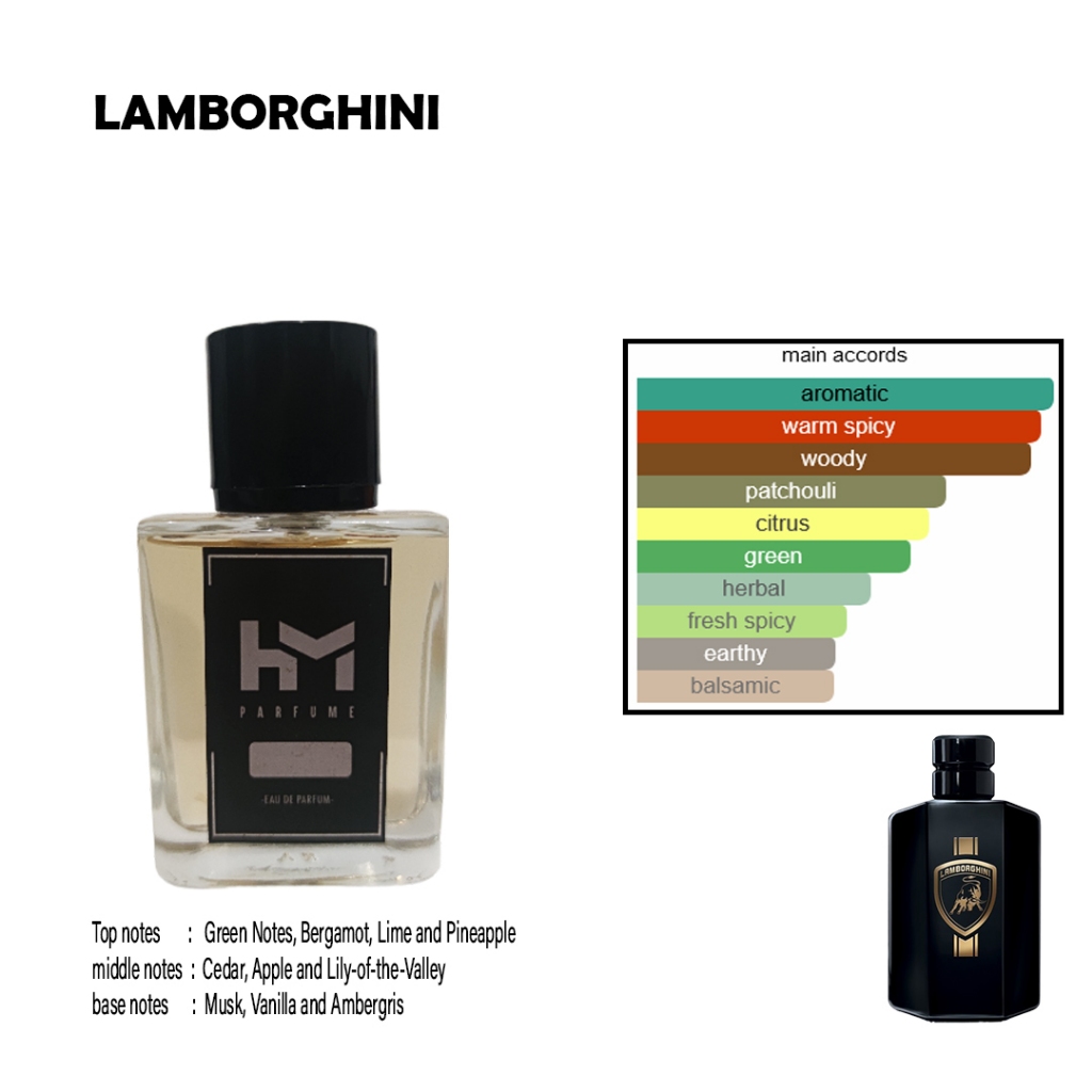 Parfum Lamborghini - Parfum Pria tahan lama - Inspired Parfum