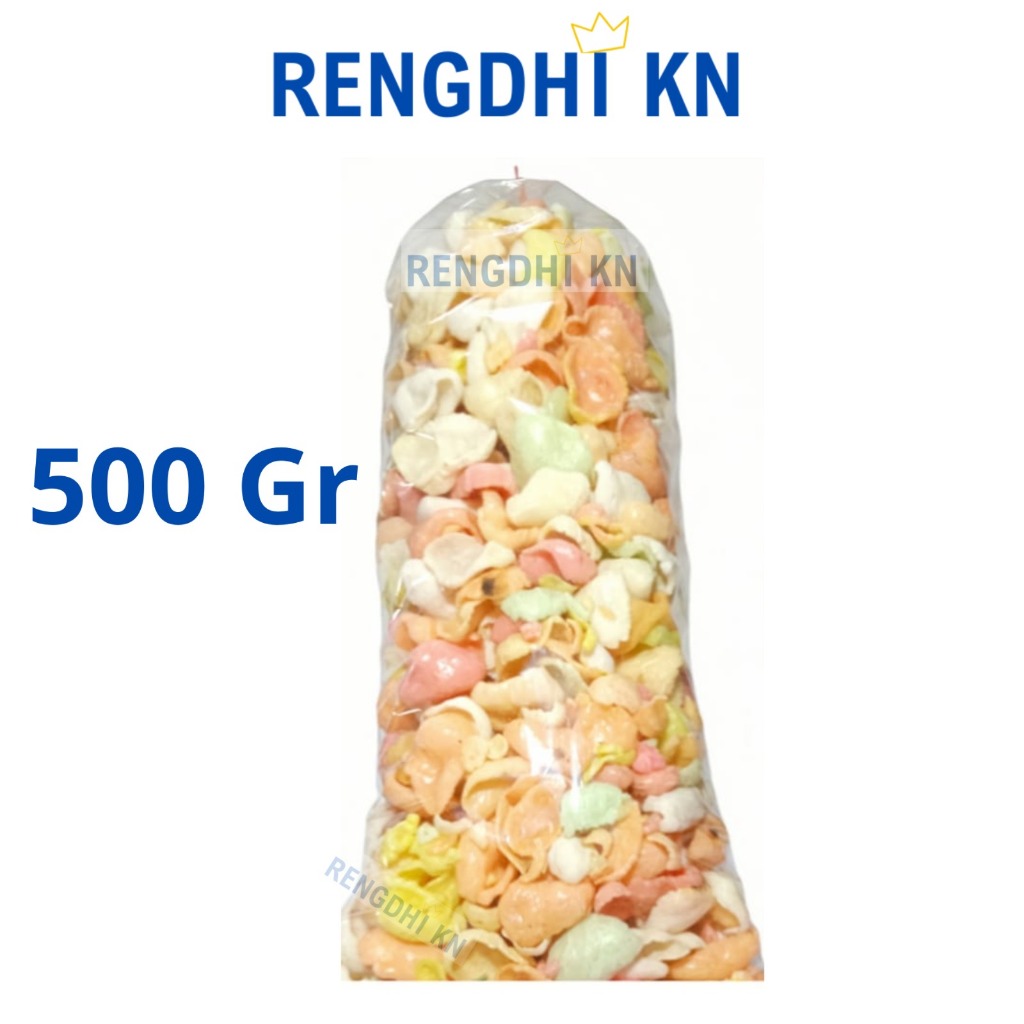 

Kerupuk Goreng Pasir Bawang Manis Warna Warni Manis Premium 500 Gram